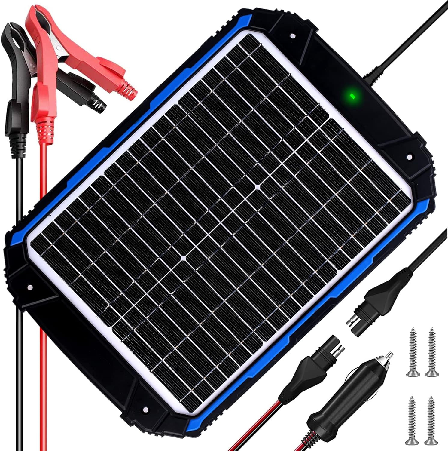 20W 12V Solar Battery Trickle Charger & Maintainer PRO, Built-In Intelligent MPP