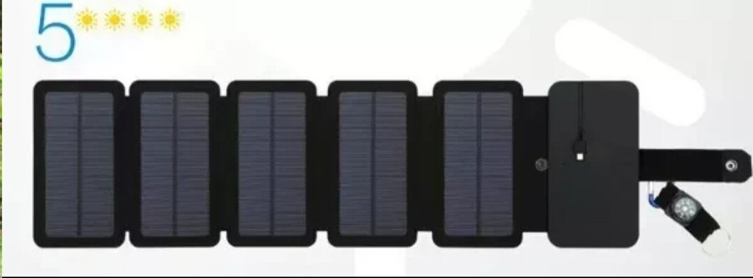 NEW2023 KERNUAP Sun Folding 10W Solar Cells Charger 5V 2.1A USB Output Devices.