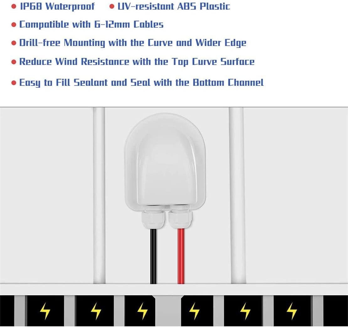 Versatile 2-6 mm Solar Cable Connector – Weather-Resistant ABS Construction