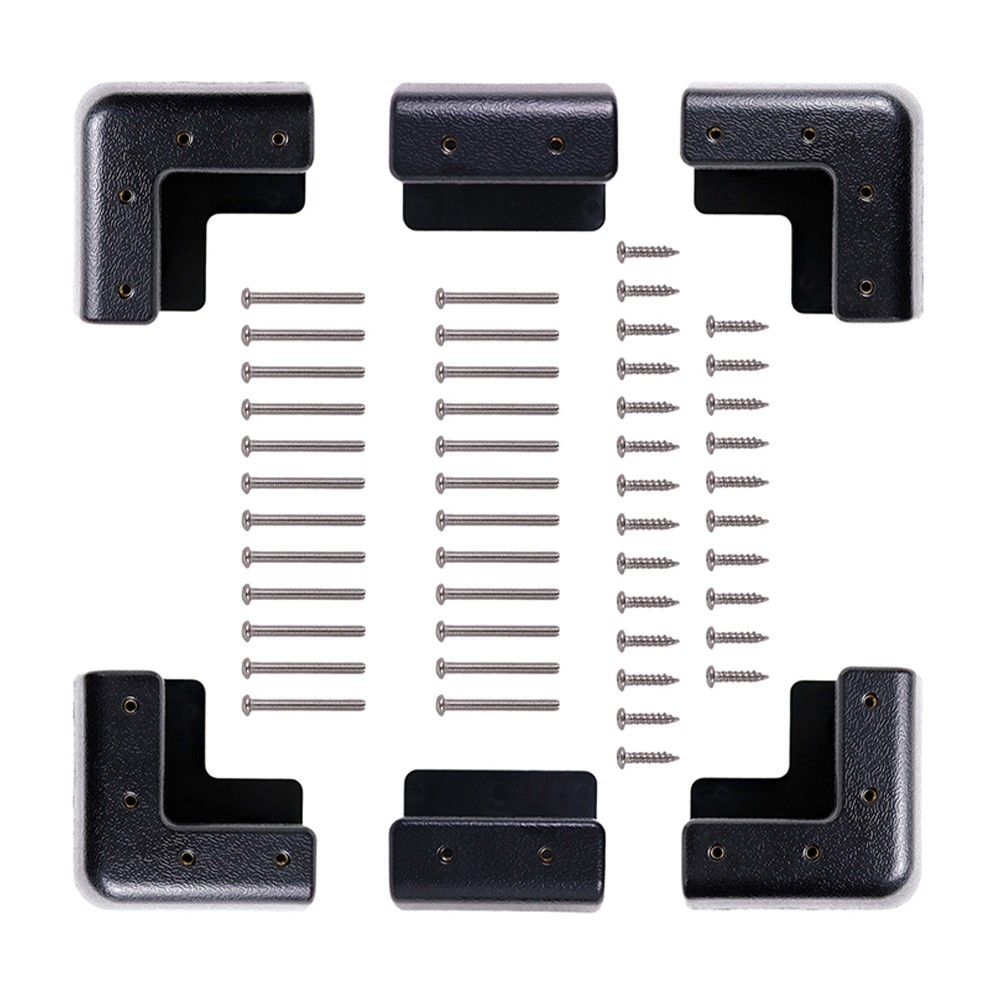 Solar Panel Corner Bracket Kit Made of ABS Plastic for RV Applications