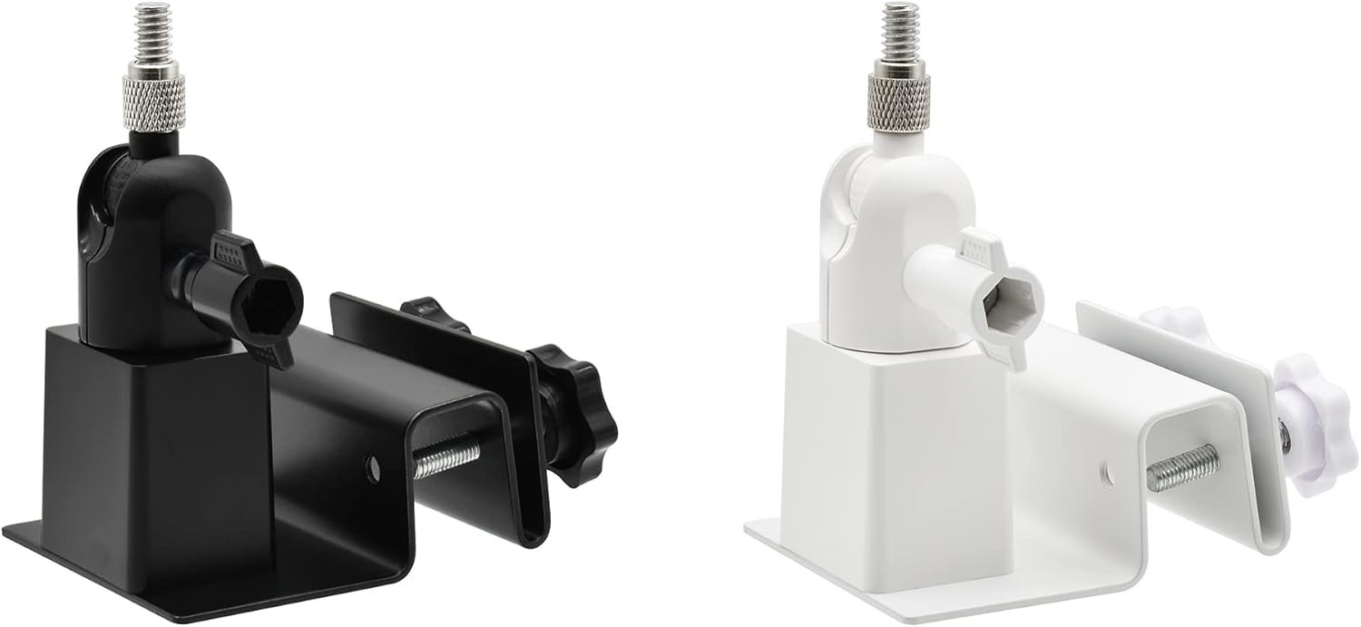 Universal Solar Panel Gutter Mount, White | Fits Ring/Arlo/Eufy/Wyze solar pa…