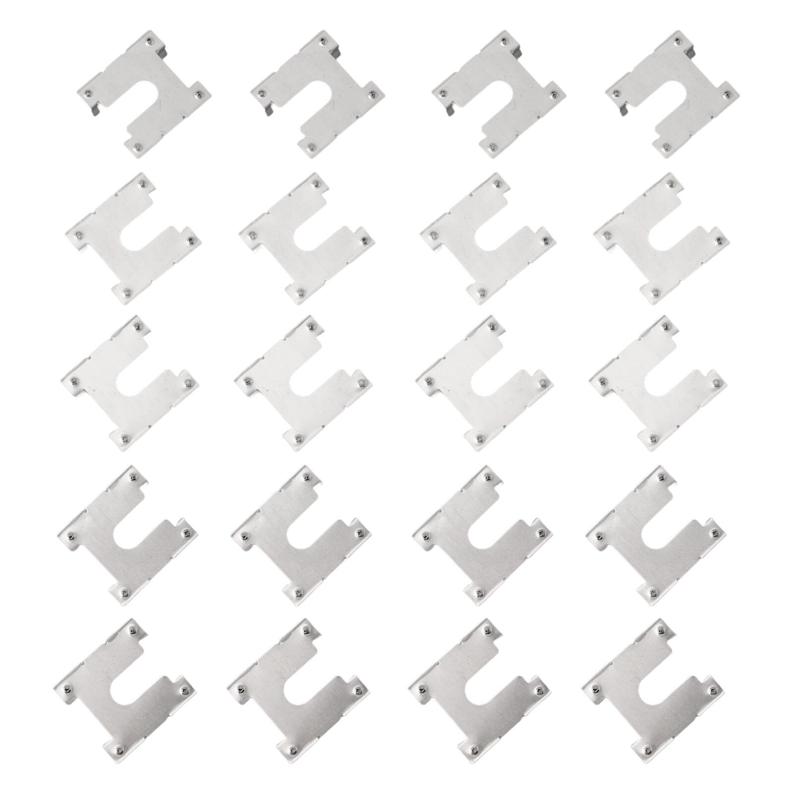 20pcs Earth Plate Grounding Clip Solar Panels PV Roof Fitting Stainless Steel