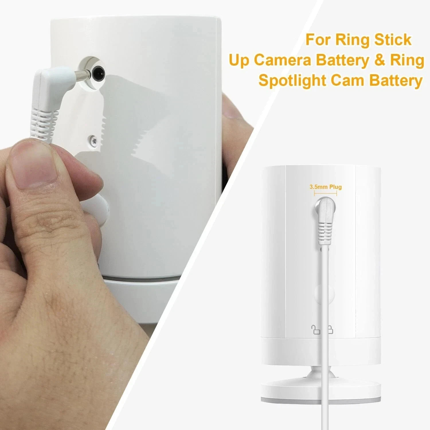 Solar Panel for Ring Camera, 5W Solar Panel Charger for Stick Up Cam/Pro Battery