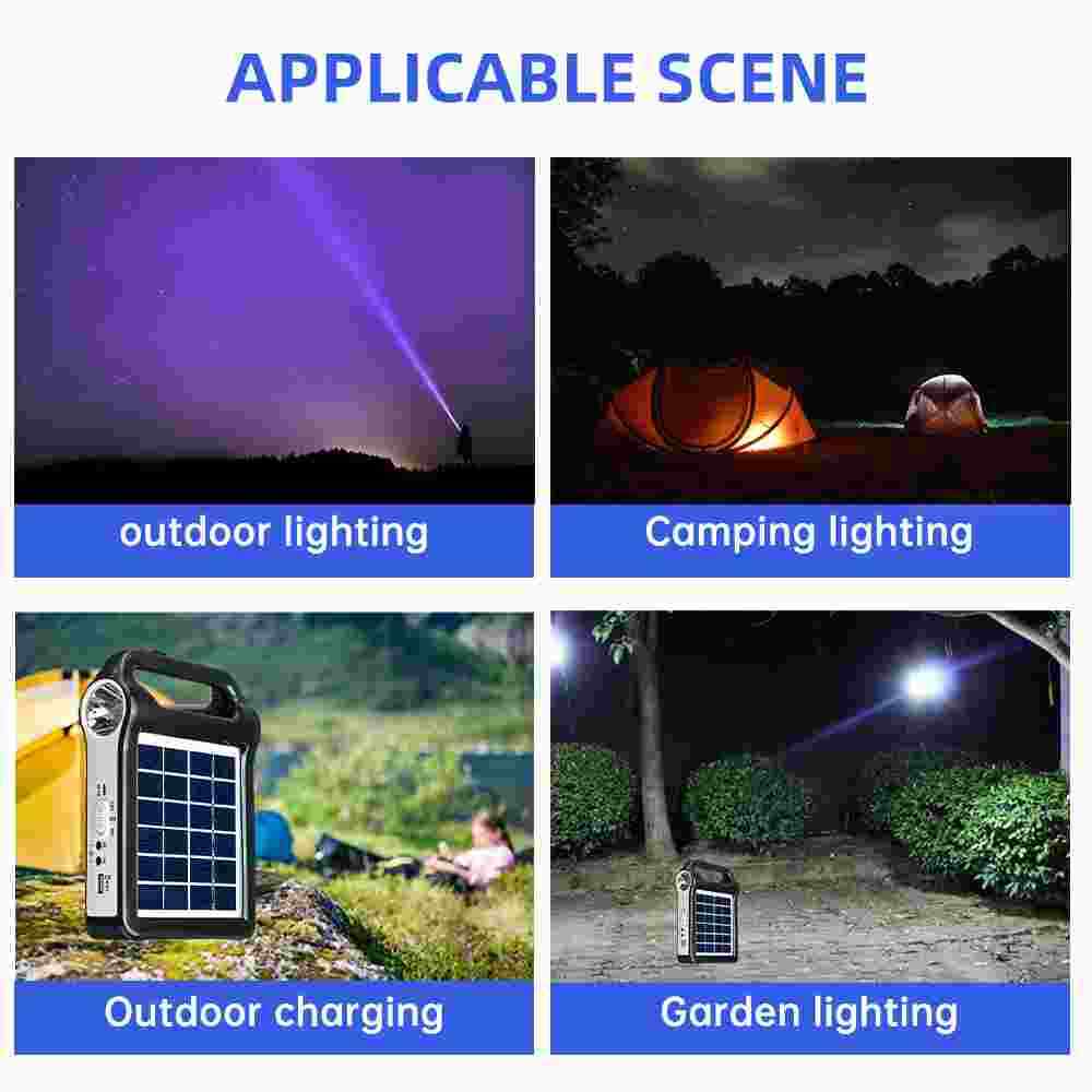 Portable Power Station Solar Generator Panel Power Bank Outlet Camping Emergency