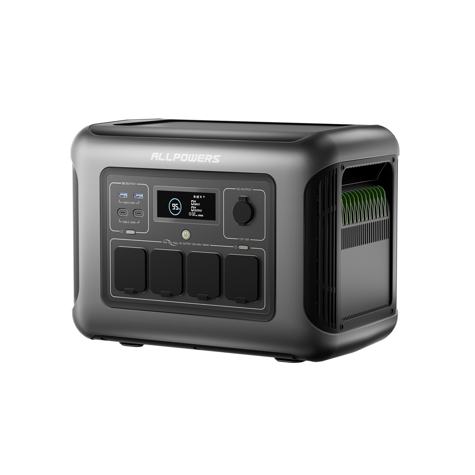 ALLPOWERS 1056Wh Portable Power Station Solar Generator + 160W Solar Panel Camp