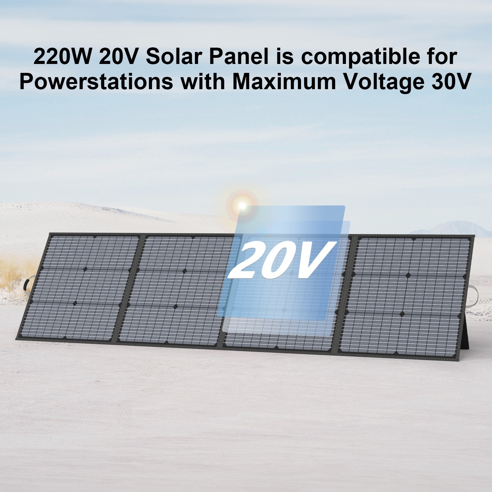 110W 200W Solar Panel Portable for Bluetti EB3A EB70S AC180 AC200L Power Station