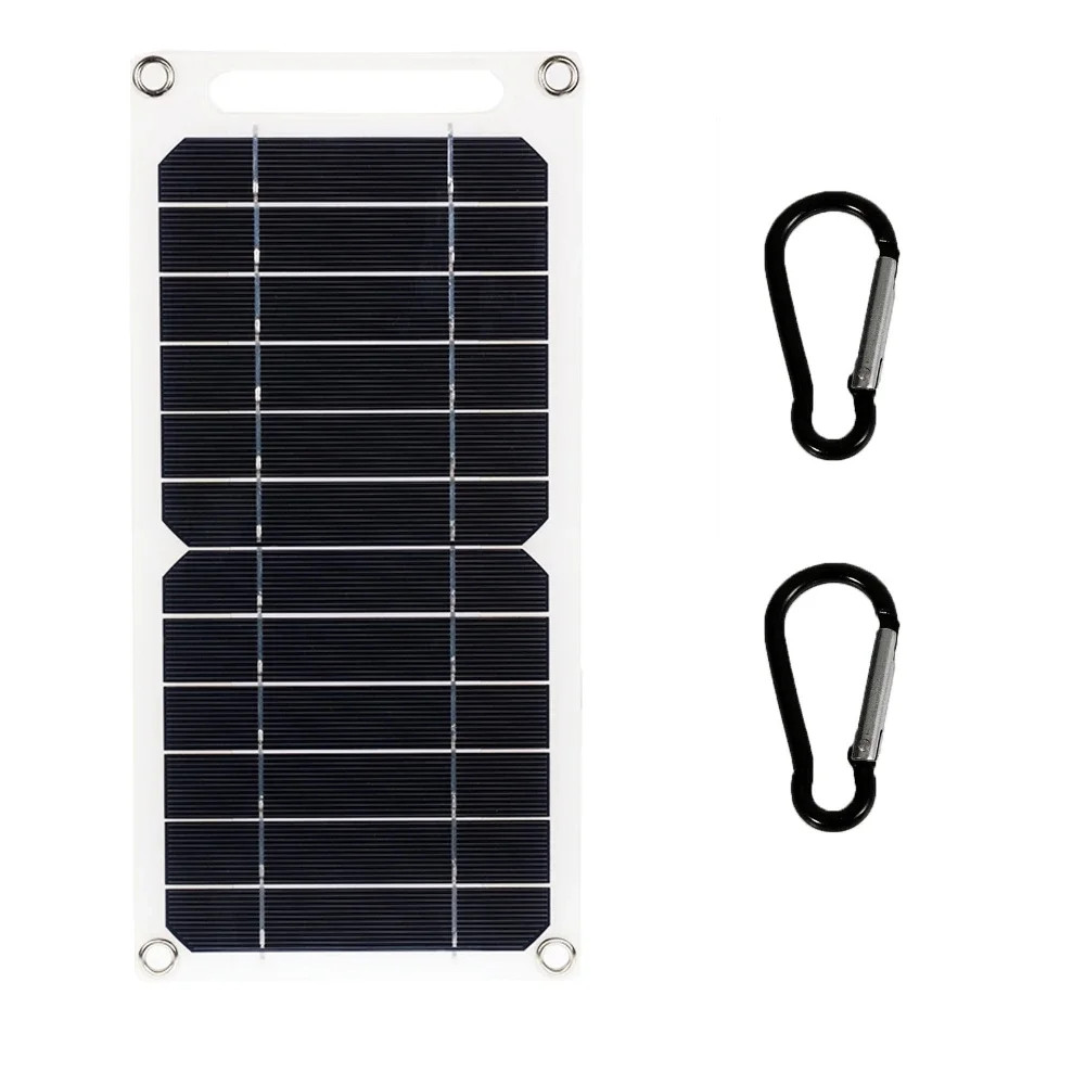 USB Solar Panel Power Bank for Outdoor Camping Hiking Phone Charger 5V Portable