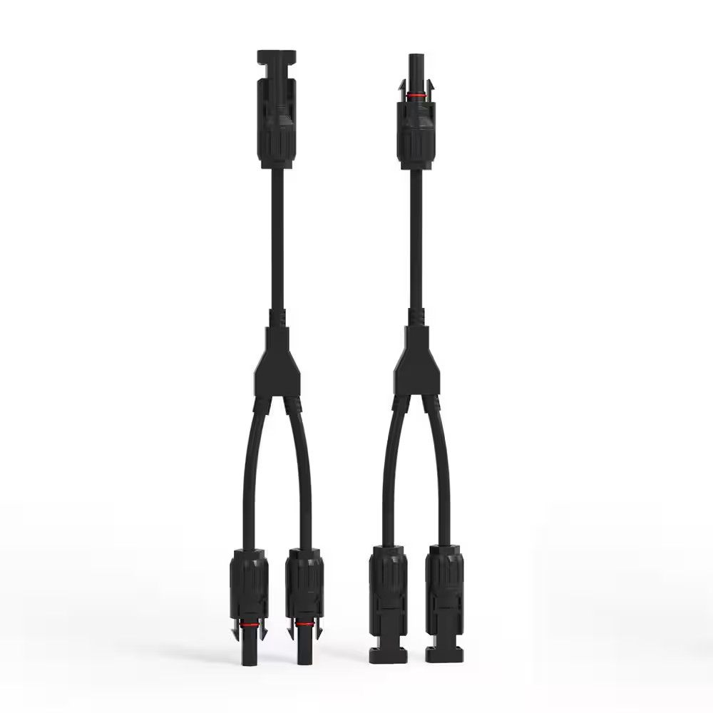 Solar Connectors Y Branch Parallel Adapter Cable MMF+FFM Pair