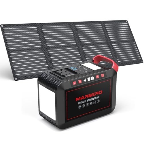 MARBERO 237Wh Solar Generator with Solar Panel 300W Pure
