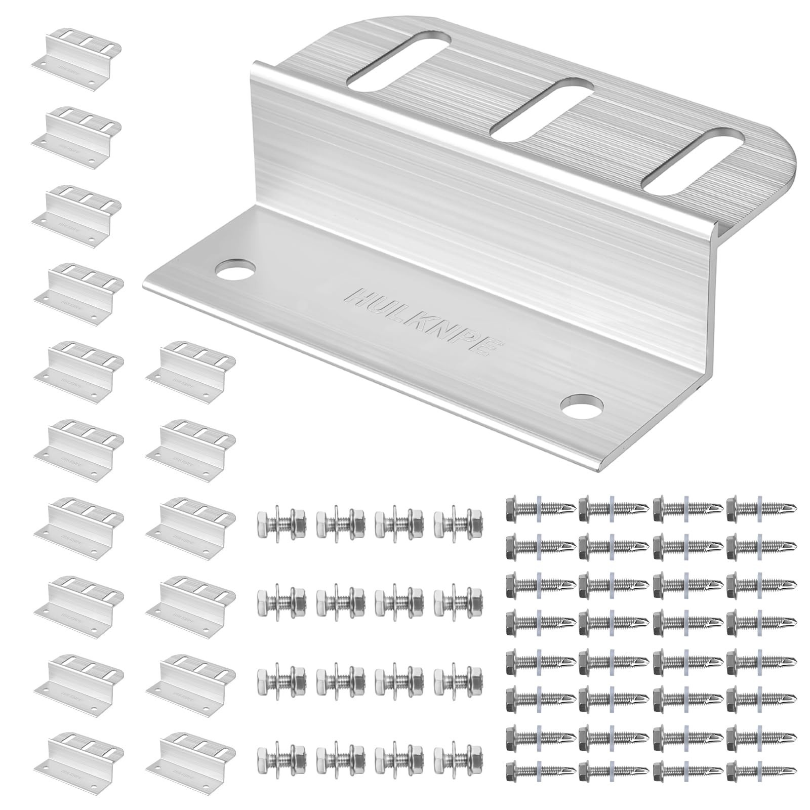Heavy Duty Solar Panel Mounting Kit (16 Pack) – Corrosion-Resistant Aluminum for