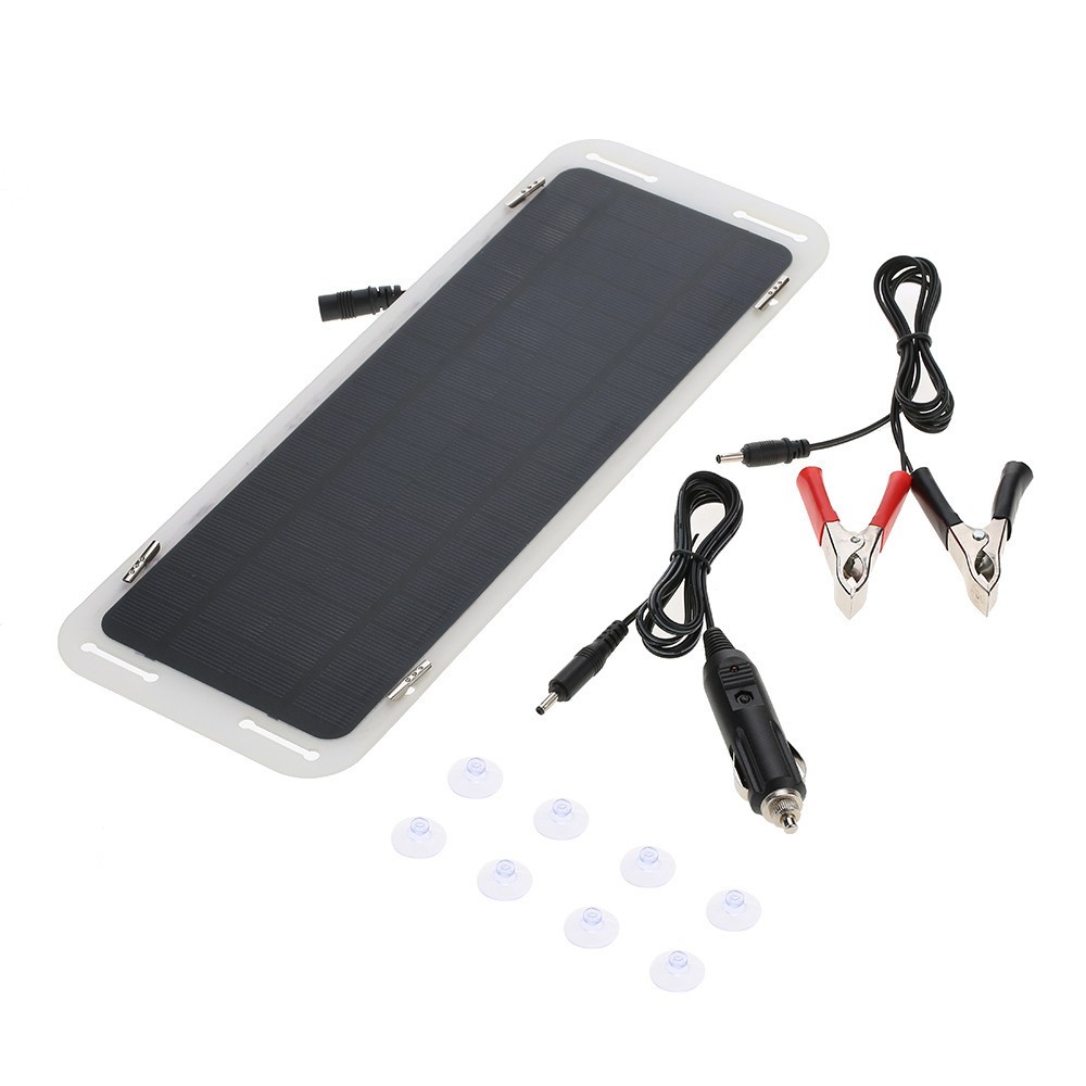 18V 5W Solar Power Panel 12V Battery Charger Maintainer Potable Boat/RV/ Vehicle