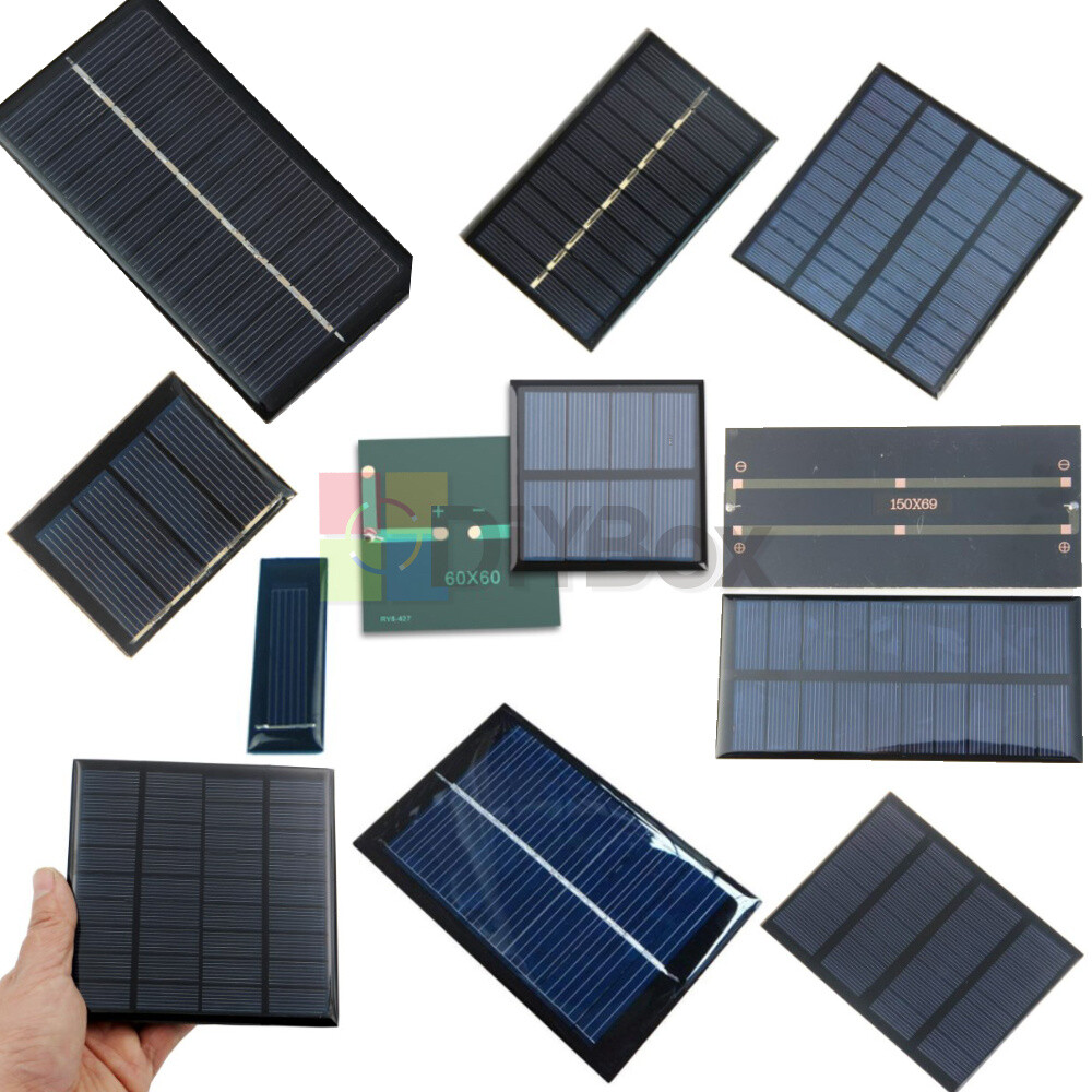 Mini Mono Solar Panel Small Solar Cell PV Module Charger 0.5V-12V 100mA-300MA