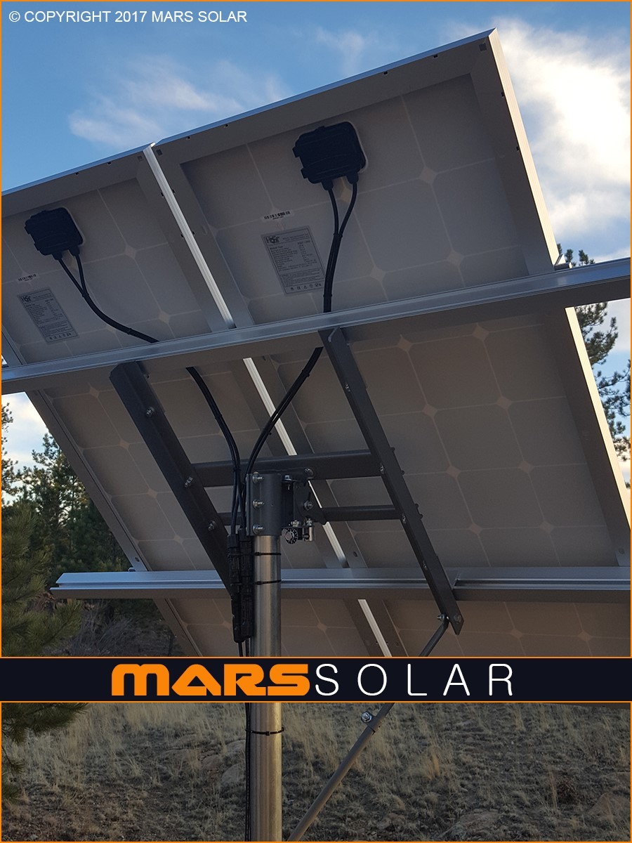 Mars Solar V2.0 Eagle Solar Panel Rack / 2″ (OD) Pole Mount Fits 40W – 700W