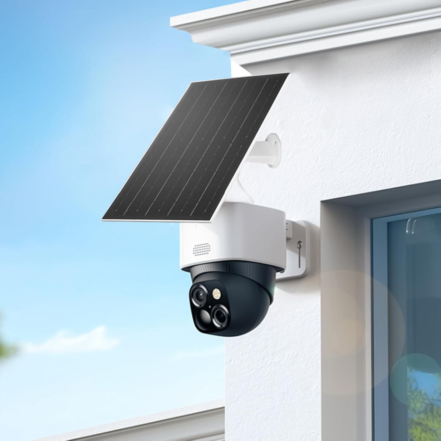 8W Solar Panel for Ring Spotlight Camera/Stick Up Cam Battery Charger 1/2/4Pack