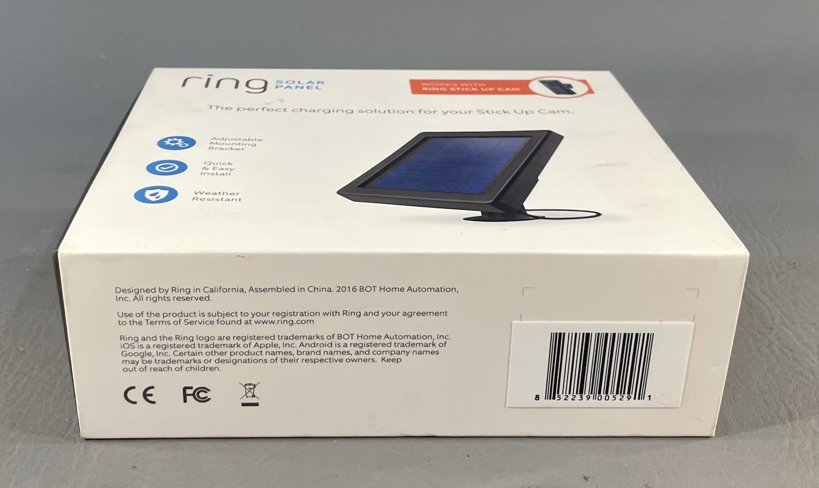 Ring 2nd Gen Solar Panel for Select Ring Security Cameras