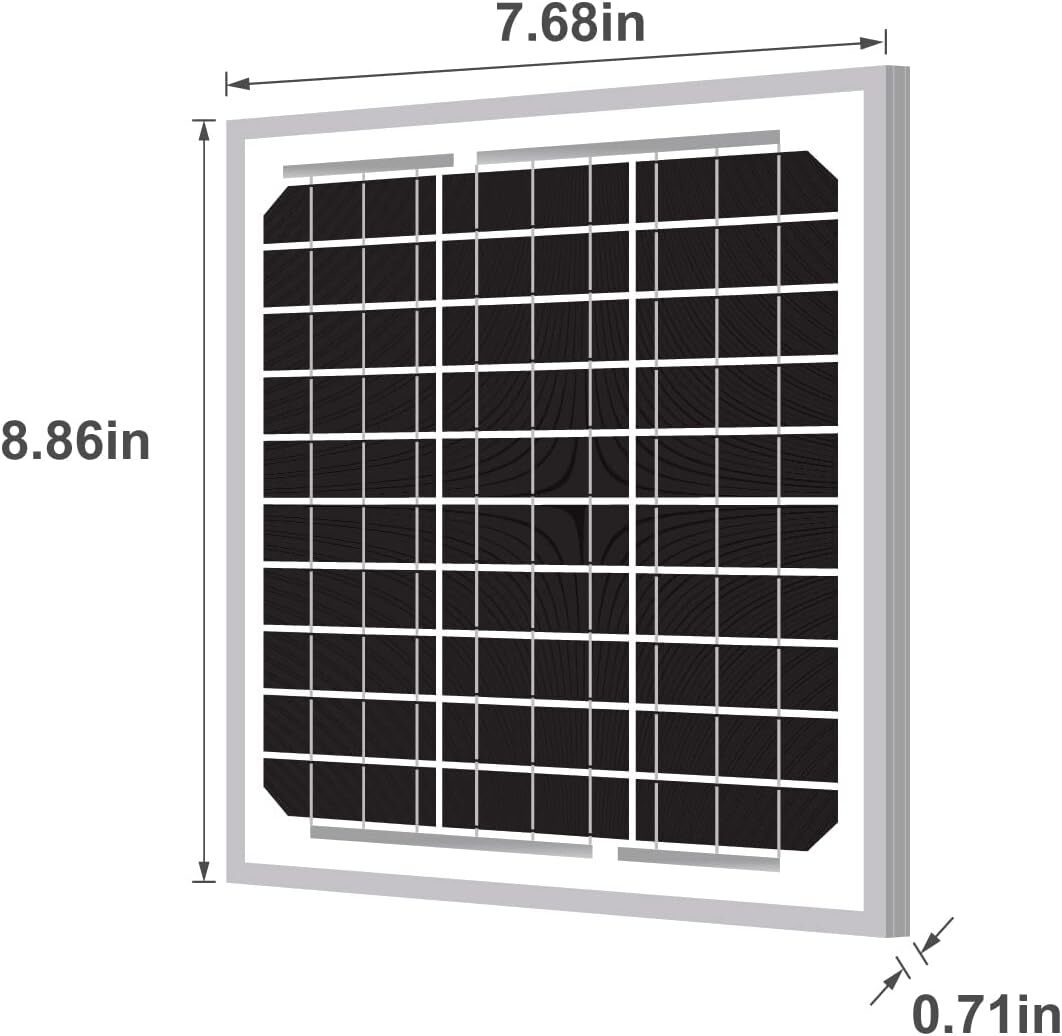 10W Mono Solar Panel High Performance Easy Installation Durable Design