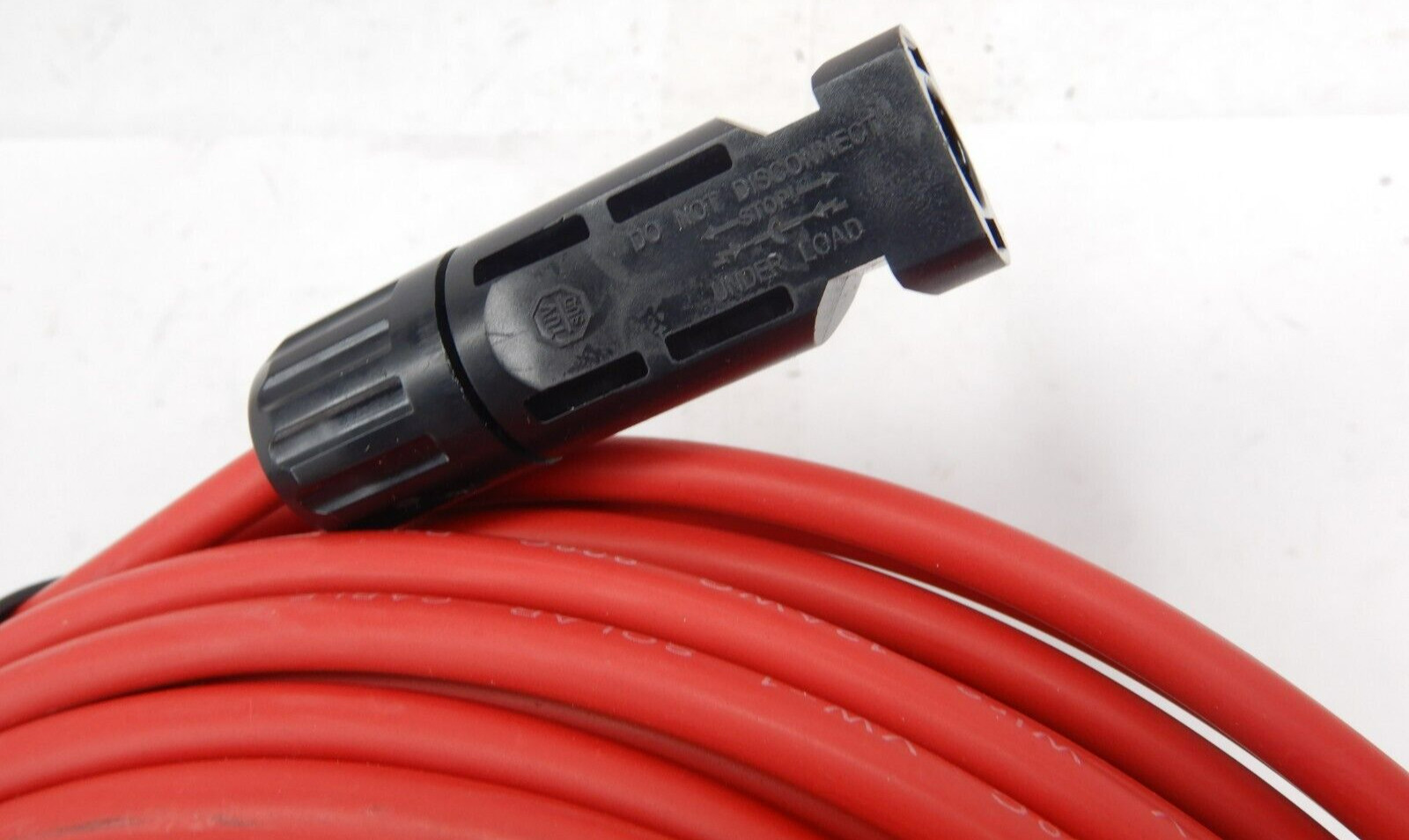 12AWG Solar Extension Cable 100ft Red Male to Female Solar Connector w/ Adapter
