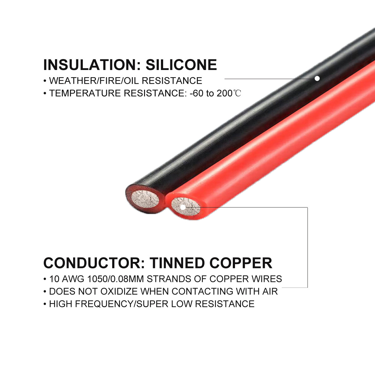 10 AWG Solar Panel XT90 Extension Cable Silicone Wire for RC Lipo Battery Cable