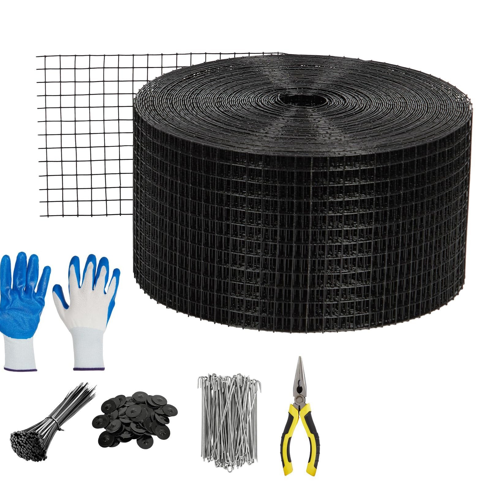 6inx50/100/120 FT 1/2″ PVC Coated Solar Panel Bird Guard,Critter Guard Wire Mesh