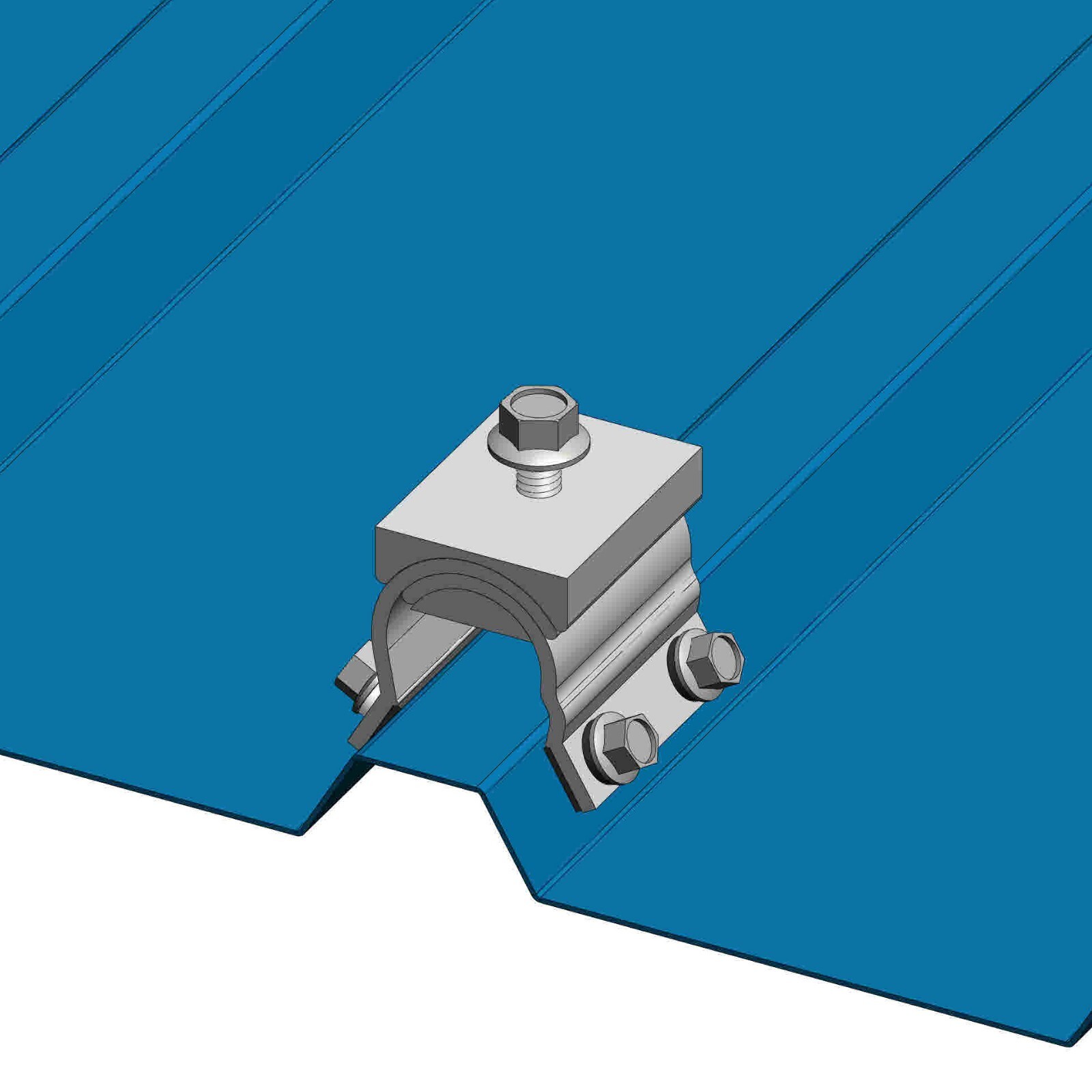 MageBracket RH or RL Trapezoidal R-Panel Metal Roof Solar Install Mount Bracket