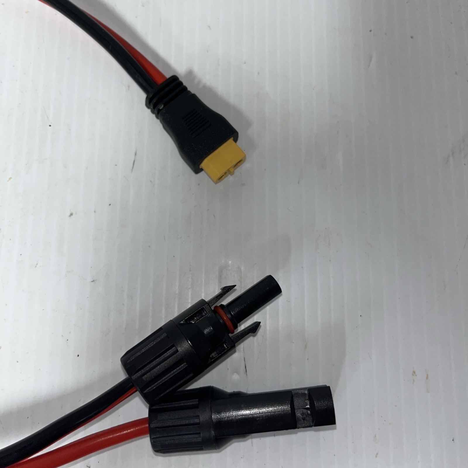 XT60 Female to Solar Connector Solar Panel Extension Charging Cable 12 AWG 2FT