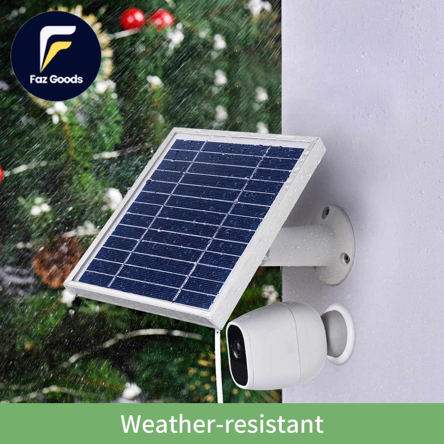 Solar Panel Compatible with Arlo Pro and Arlo Pro2 Camera 11.8Ft Power Cable