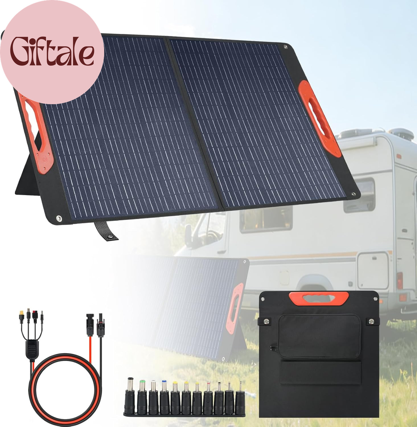 100W Foldable Solar Panel – Charger for Power Stations | Monocrystalline 23.5% H