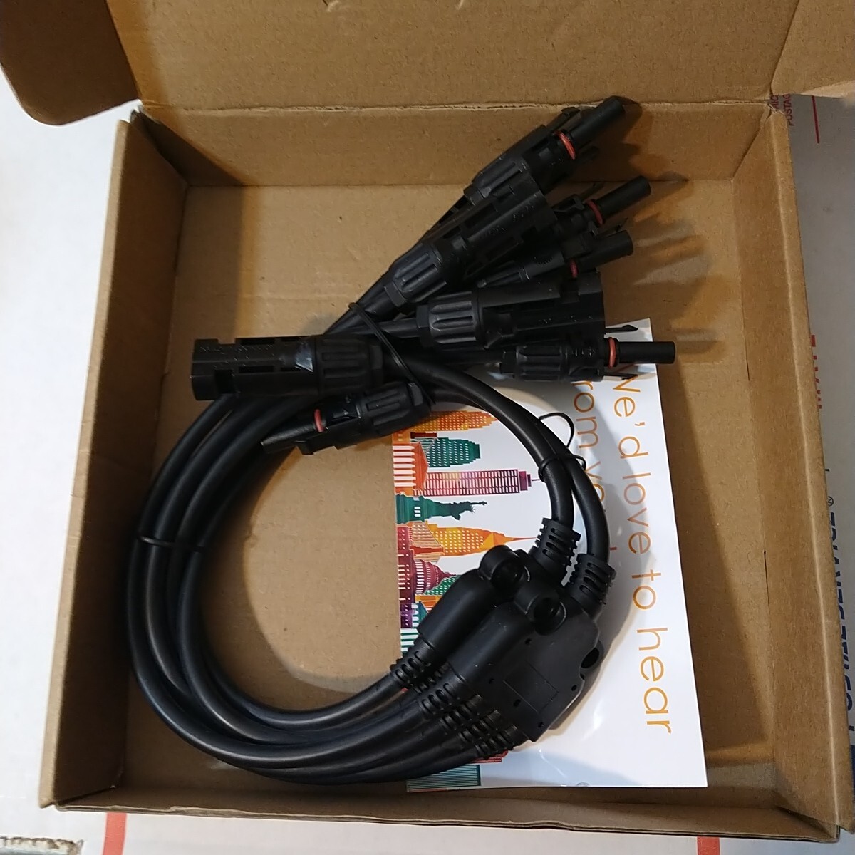 2 Y Branch Connectors Parallel for Solar Panel 1 to 4 (M/FFFF + F/MMMM)