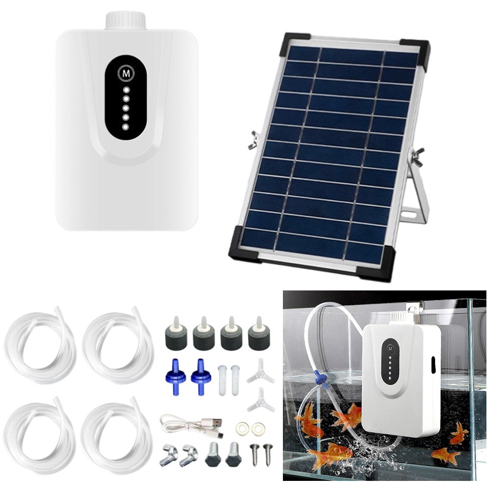 Indoor Space Aquarium Oxygenator 5?O Fish Pond Capacity 6000mAh Battery