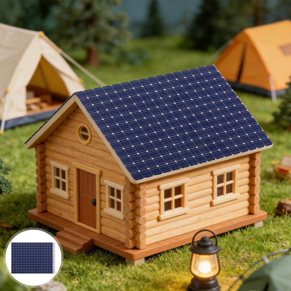 6Pcs Reusable Miniature Solar Panel Stickers for Dollhouse Decor Dark Blue