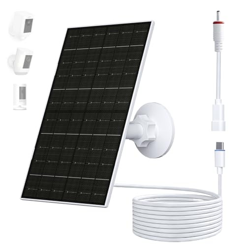 7W Solar Panel for Ring Camera, Solar Charger Compatible with Stick Up &