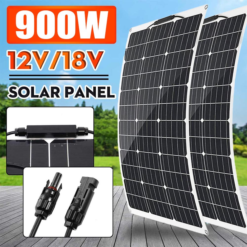 150Watt Flexible Mono Solar Panel 12V Volt Car Boat RV Home Rooftop Camping Roof