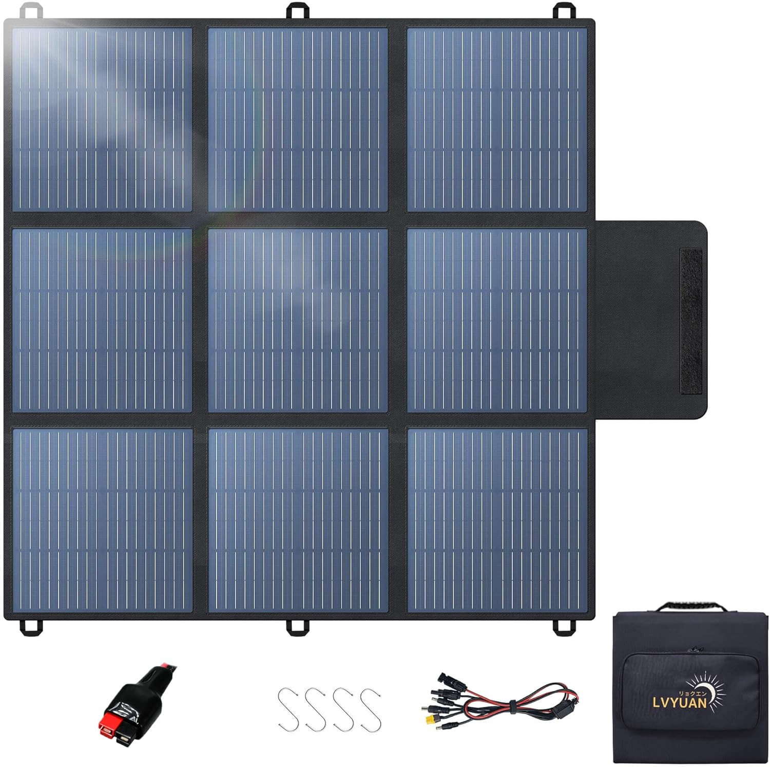 200W Portable Solar Panel, 23% Efficient, Foldable for Camping & Outdoor Use