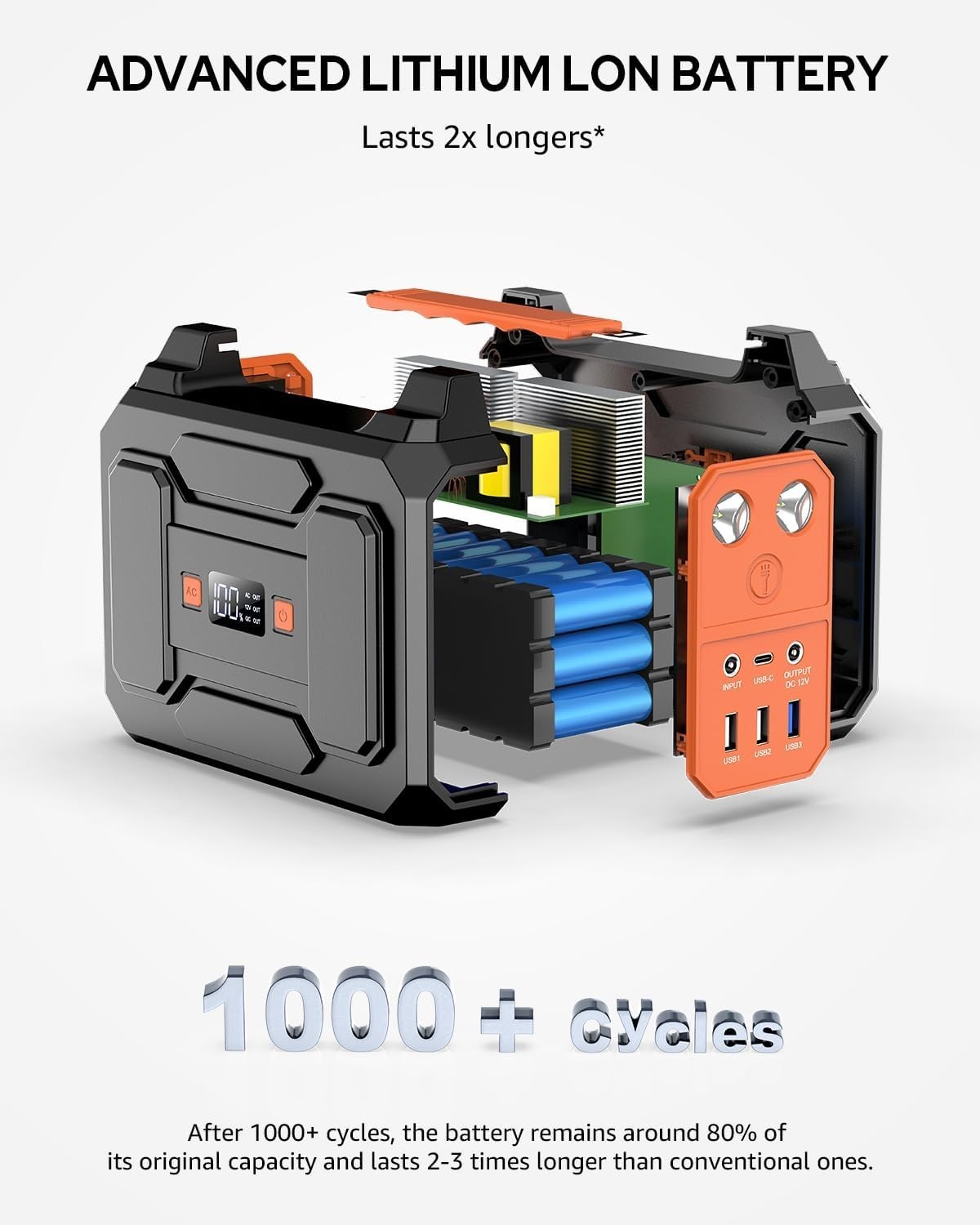 Apowking R100 Portable Power Station 146Wh 39600mAh