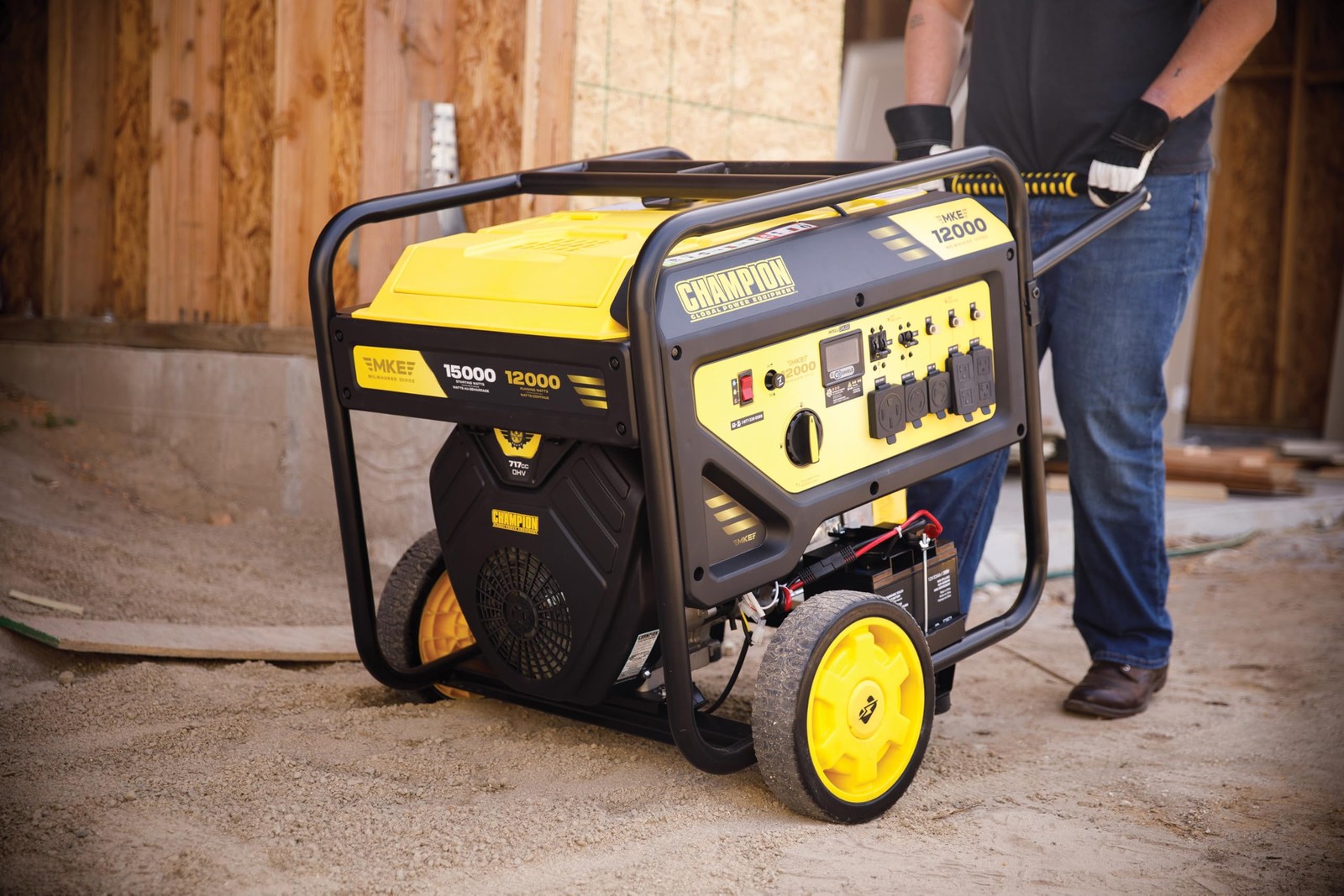 Champion Power Equipment 15,000-Watt MKE Series Portable Generator with Elect…