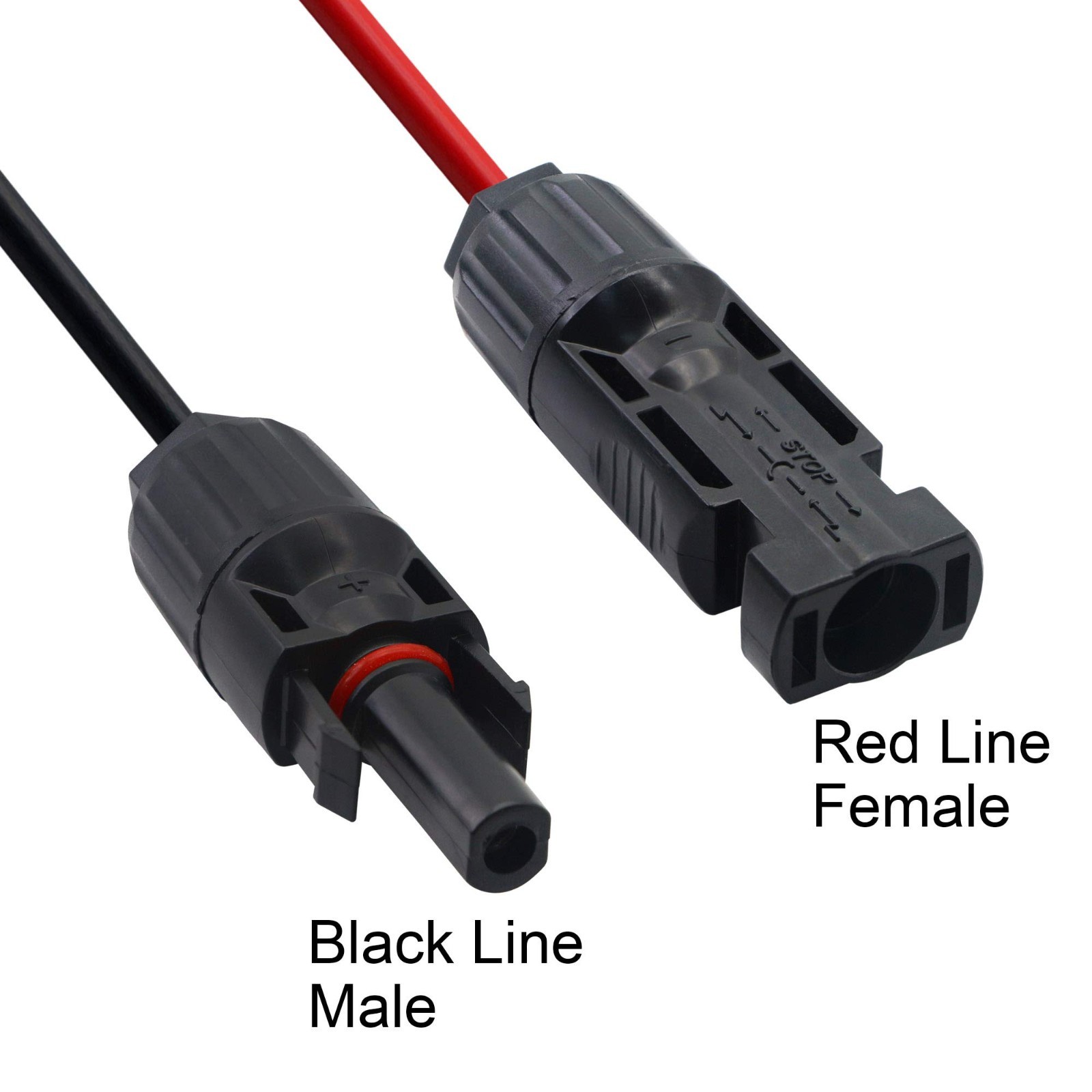 Solar Panel Connector to DC 8mm Adapter Cable, 16 AWG Converter for Power Statio