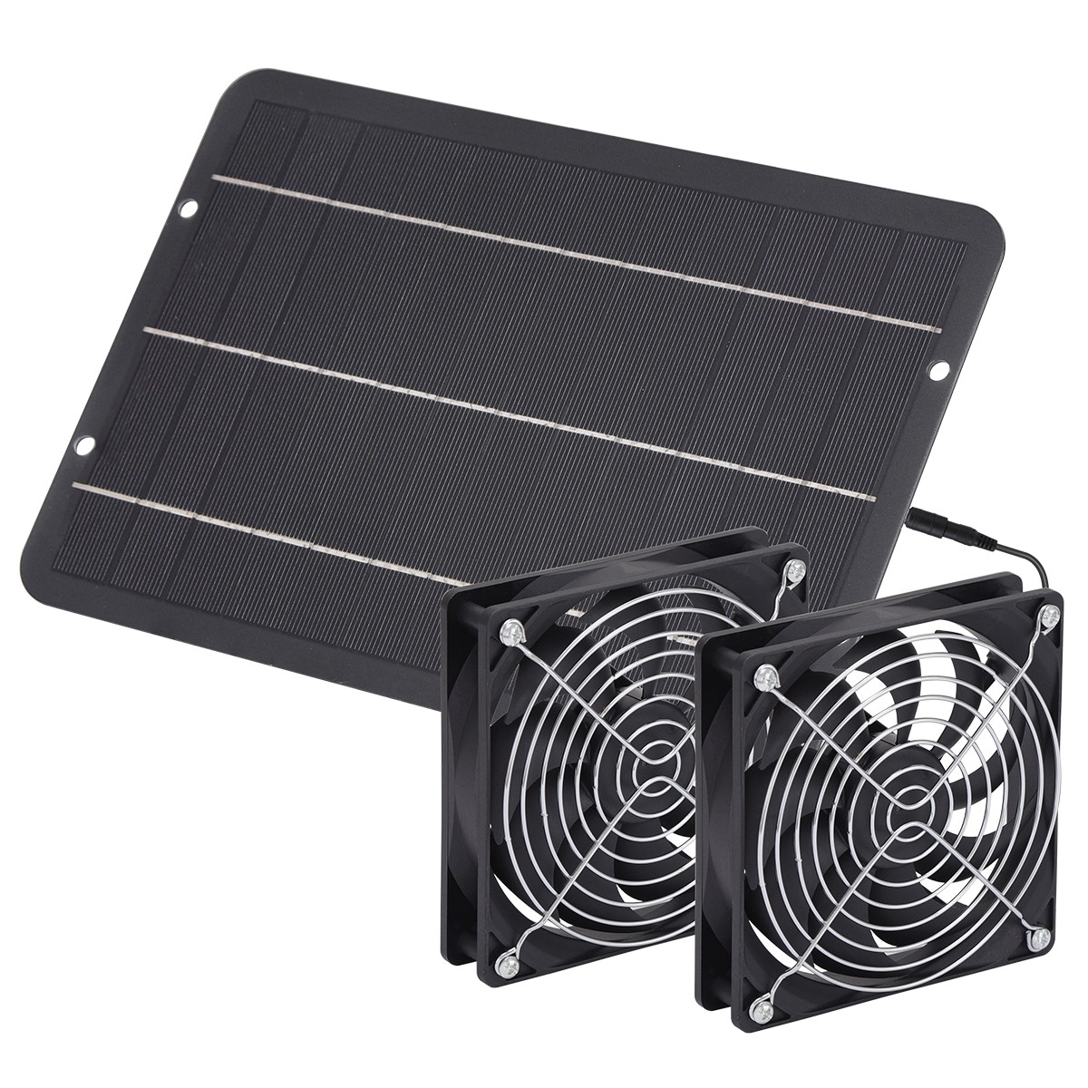 12V Solar Exhaust Fan Kit,Waterproof Ventilation Fan for Chicken Coop Pet House