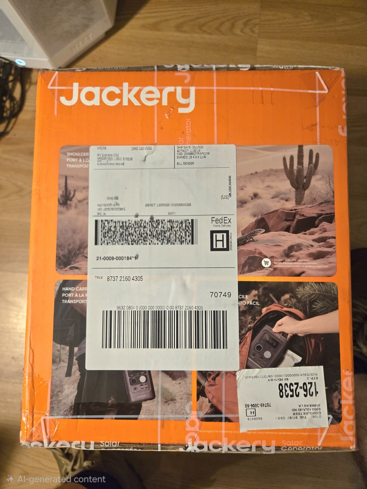 Jackery Explorer 300D Power Station 288Wh + SolarSaga Solar Panel 40W BRAND NEW