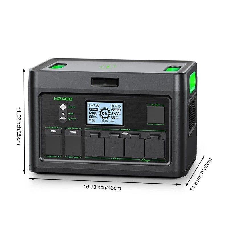 EBL 2400W LiFePO4 Lithium Battery Portable Power Station Outdoor Camp Power NEW