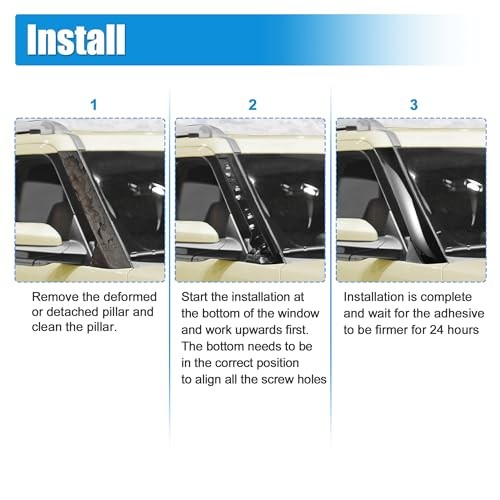 Windshield A-Pillar Trim Panel Kit for Ford Explorer 2011-2019 Front Right