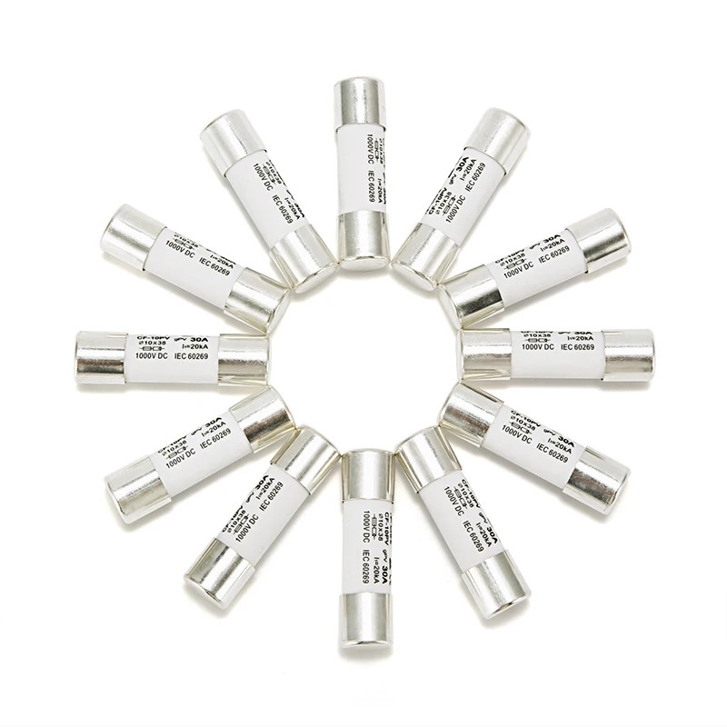 10PCS Fuse Link PV DC 1000V 30A 10x38mm gPV Low Voltage Protection Core