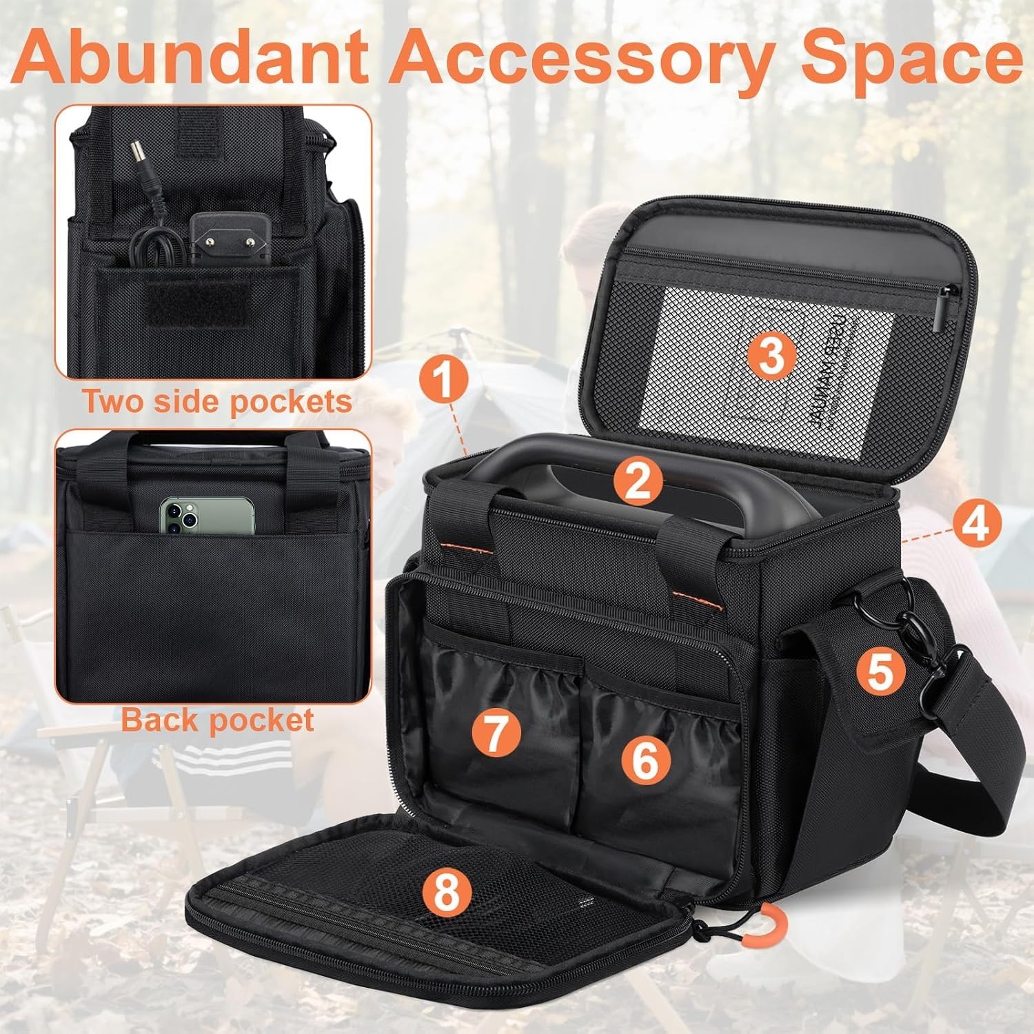 Water-Resistant Portable Power Station Bag for Jackery 160/240/300 – Compact …