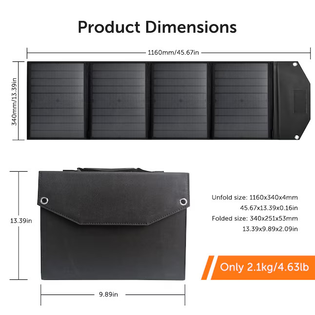Alpha Digital T101-SP-SET 155 -Watts Portable Power Station (1 Solar)