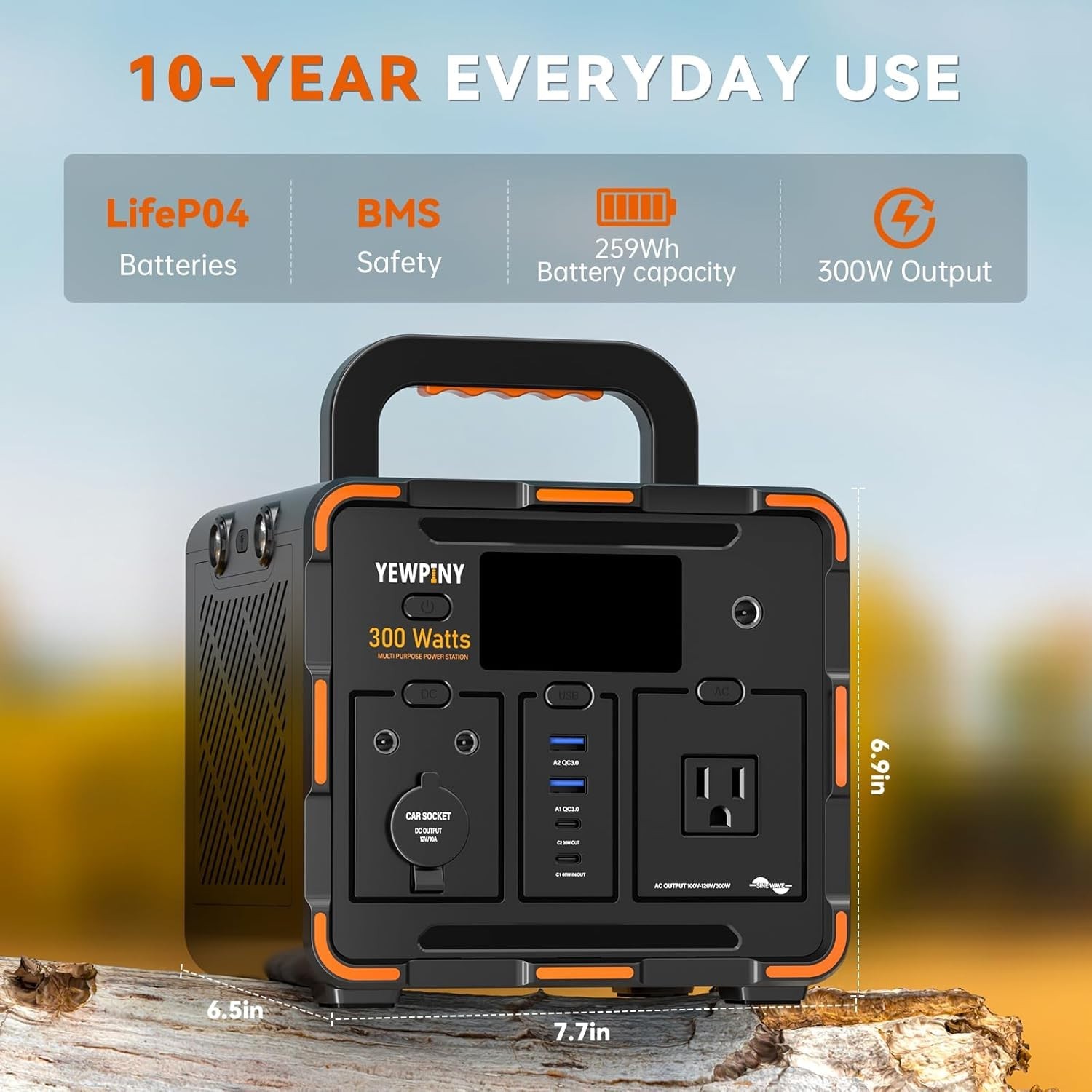 Emergency Power Supply 300W Solar Generator^