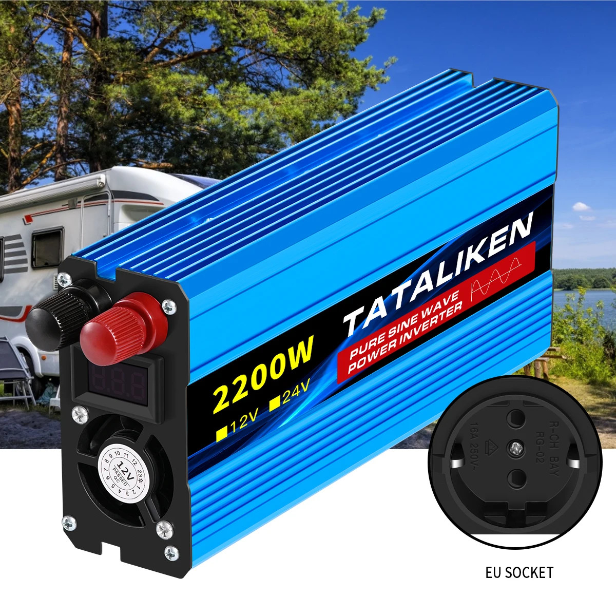 Pure Sine Wave Inverter 1000W-4000W DC 12V and 24V to AC 220V 50hz Power Inverte