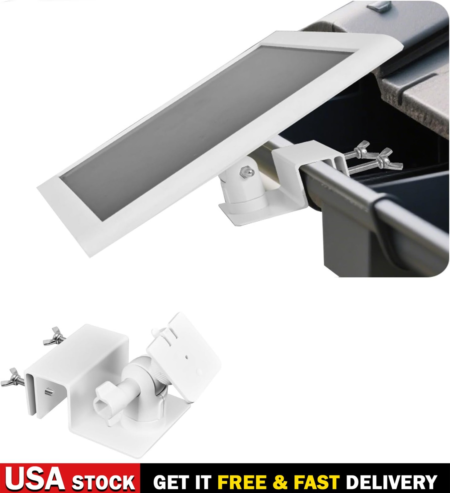 Adjustable Solar Panel Gutter Mount for Ring Weatherproof Aluminum Alloy Bracket