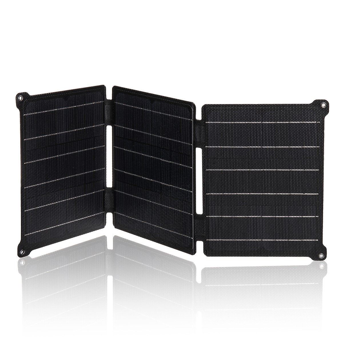 5V/12V 30W Folding Solar Mat Blanket Flexible Solar Panel Kit Camp Charge Power