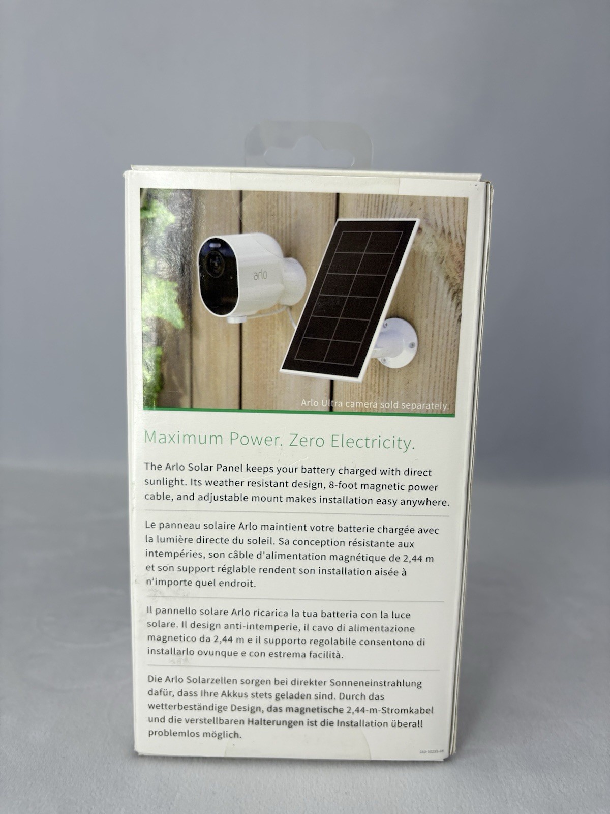 Arlo Solar Panel For Arlo Ultra, Arlo Pro 3, and Arlo Pro 3 Floodlight Cameras