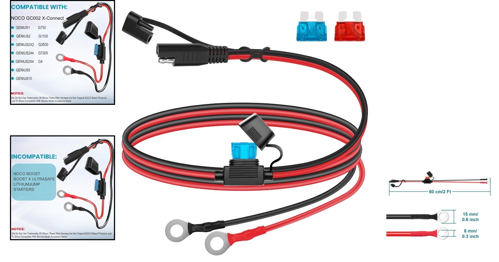 High-Quality 16AWG SAE Battery Connector Cable – Ideal for Outdoor Adventures