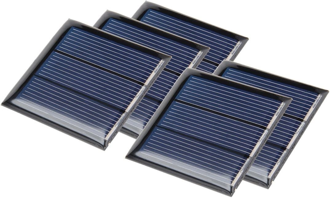 5Pcs 1.5V 150mA Poly Mini Solar Cell Panel Module DIY for Light Toys Charger …